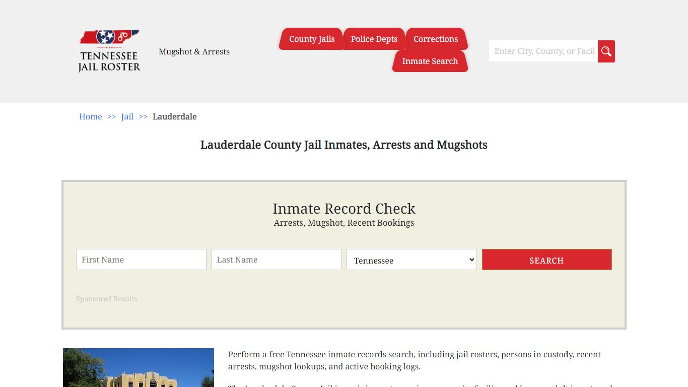 Lauderdale County Jail Inmates, Arrests and Mugshots
